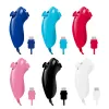 Qualidade superior com fio nunchuck para nintendo wii controlador de jogo mão curvada controlador de jogo nunchuk para wii gamepad acessórios atacadista de fábrica