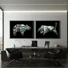 Peintures Bull Bear Wall Street Art Toile Peinture et affiches Imprime des images pour salon Décoration de la maison FramelessPaintings339R