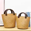 Torby plażowe etniczne ręcznie robione słomkowe tkane torby popularne w Internecie modne damskie damskie torebki swobodne torby