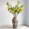 Pianta artificiale Albero di limone con rami di frutta Negozio Decorazione del soggiorno Decorazione vegetale Decorazione del giardino Nessun vaso T200509246c