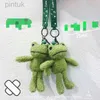 Chaveiros Lanyards Bonito Dos Desenhos Animados Animal Brinquedo De Pelúcia Chaveiro Mochila Chaveiro Saco de Moeda Sapo Acessórios Presente Kawaii Acessórios de Carro LDD240312