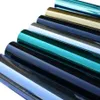 Серебряная зеркальная оконная пленка, изоляционная пленка с солнечным оттенком, УФ-отражающие односторонние украшения для конфиденциальности для стекла, зеленого, синего, черного цвета222i