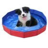 Chenils stylos 30x10 Cm pliable chien animal de compagnie piscine pliable baignoire Kiddie pour chiens chats baignoire de natation Summer233u