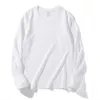 Brand 210G 100% Combed Cotton Pure Color Glossy Board Long Sleeved T-Shirt For Men Women With Black And White Base (Bought By Hand) Outdoors