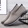 Ademend 151 mannen voor informele buitensportschoenen Solid Color Flats Fashion Running Male Sneakers Mesh Slip-on Man Loafers 134 222