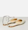 パーフェクトブランドの女性Saeda Sandals Shoes Crystal Chain Straps Lady Flat Glitter贅沢
