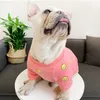 Mode hundkläder för hundrockjacka fransk förälder-barn bulldogg kostym mops kläder för hundar kostym husdjur kläder ropa perro 2241c