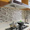 Naklejki ścienne 4PCS Dekorowanie domu 3D Wzór kafelki kuchnia Backsplash Mural Dekals1208k
