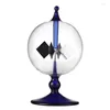 Decoratieve beeldjes blauwe zonne-energie radiometer zonlicht energie Crookes draaiende schoepen windmolen cadeau thuis bureau Decoration210o