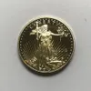 10 PCS Manyetik Olmayan Dom Eagle 2012 Altın Kaplama 32 6 mm Hatıra Amerikan Heykeli Özgürlük Drop Kabul Edilebilir Coins250x