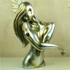 Abstract Naked Woman Bust Handmade Resin Belle Sculpture Human Body Art Ornament Lover's Gift Craft for Parlor Decor Furnishi249L