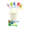 Drinking Straws Rubber St Toppers Charms Easter Egg Cartoon Design Ers Reusable Airtight Dust-Proof Splash Proof Er Trinkets Fit 8Mm Dhnqe