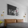 Wall Lamp Modern Led Glass Ball Fixture Nordic Golden Bedside Living Room Hallway Home Decoration Sconce Lighting Metal Lights223i