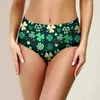 Kobiety majtki St. Patricks Day Women Lingerie liść koniczyka drukują majtki festiwal irlandzkie linie majtki panie