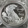 Detaljer om detaljer om Shanghai Mint Chinese 5 Oz AG 999 Silver DCAM Proof Art Medal290y