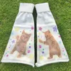 Chaussettes japonaises Y2K Lolita pour femmes, longues chatons tricotés, jambières mignonnes et polyvalentes au-dessus des poignets de bottes, couvre-pieds JK d'automne
