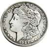 США 1921-P-D-S монета доллара Моргана, латунные ремесленные украшения, реплики монет, украшения для дома, аксессуары3122