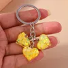 Porte-clés Aihua Belle Résine Colorée Glitter Coeur Pour Femmes Hommes Sac À Main Porte-clés De Voiture Anniversaire Fête Bijoux Cadeaux