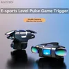 Game Controllers Joysticks 2Pcs 4 Fingers Mobile Game Trigger for PUBG Aim Shooting Free Fire L1 Pulse R1 Physical ABS+Alloy Key Buttons Gamepad Controller L24312