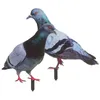 Trädgårdsdekorationer 2 PCS Pigeon Decoration Yards Decorative Sign Lawn Insert Acrylic Ornament Stakes