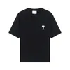 SS New miT Shirt с круглым вырезом Love Logo Футболки с вышивкой для мужчин и женщин Пары Маленькие и популярные свободные повседневные спортивные тонкие футболки с короткими рукавами Верхняя одежда