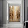 Streszczenie obrazu olejnego ręcznie robione jesienne widok Brown Modern Wall Art for Home Cuadros Canvas obrazy Duże dekoracja salonu bezframent241W