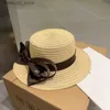 Wide Brim Hats Bucket Summer Straw Luxury Designer Hat Classic Letters Visor Caps womens wide brim hats bowknot Beanie Baseball Cap Beach Sunhat C Q240312