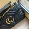 Stor Marmont Black Designer Ophidi Bags Luxury Mens 3Size Clutch Flap Camera Womens axel Handväska Mini Leather Purse Gold Chain Cross Body tote kuvertväskor