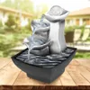 Rockery Rilassamento Fontana interna Cascata Feng Shui Desktop Acqua Suono Tavolo Ornamenti Artigianato Decorazione della casa Accessori Y200292h