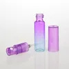 カラフルな詰め替え可能なスプレーボトル4ML 8MLミニポータブルグラデーションポータブルガラス香水香料香料ボトルTNJC用の空の化粧品コンテナ