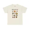 Women's T Shirts 2024 High Street Retro Alphabet Animated Fun Printed T-shirt For Women Y2k Harajuku Fashion Couple Casual Loose Shirt