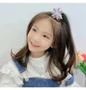 Hair Accessories Kids Hairties Hairclip Korean Baby Flower Tiara Girl Princess Leather Band Cute Head Clip Card