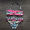Swim Wear Bikini Girls Szyborki 2 -częściowy zestaw bikini z wyściełanymi nadrukami strojów kąpielowych dla dzieci dla dzieci dziewczęta stroje kąpielowe w Aquatic Sports 240311