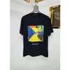 القطن Tshirt Mens Designer Designer T Shirt Summer Shirt Shirt Shirt Shirt صدر 1V رسالة طباعة T القمصان HOP HOP كبيرة الحجم جولة رقبة البولو TEE 5XL