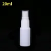 20ml 066oz Fine Mist Mini White Spray Bottles with Pump Spray Cap for Essential Oils, Travel, Perfumes Reusable Empty Plastic Bottles X Gjrr