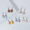 Boucles d'oreilles pendantes mode coréenne, mignon, doux, Simulation tridimensionnelle en résine, pendentif chaton de dessin animé pour femmes, accessoires de bijoux