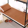 Otros suministros de ropa de cama Sábana de cama de ratán de bambú fresco de verano Kit de colchoneta para dormir para niños para estudiantes 90/135 cm Sábana plegable doble individual Almohadilla de protección para cama