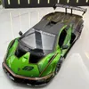 1/24 Escala Lambos Essenza SCV12 Modelo de coche de aleación Metal Diecasts Juguete Alta simulación Sonido Luz Super Sport Car para niños Regalo 240306