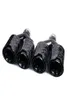 1 par de tubos de escape de acero inoxidable negro brillante doble forjado M de rendimiento de fibra de carbono puntas de silenciador para X5 X6 X7 series8537590