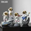Creative résine musique astronaute décor à la maison Figurines nordique Miniature Statues Spaceman Sculptures décoration accessoires 210804229I