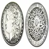 HB108 Hobo Morgan Dollar Skull Zombie Skeleton Copy Coins Brass Craft Ornament Home Decoration Accsories223n