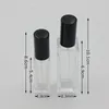 명확한 휴대용 유리 향수 스프레이 병 10ml 20ml Atomizer 골드 실버 캡 향기 병을 가진 빈 화장품 용기 trcpw fhqlh