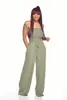 SXXL Summer Women Jumpsuits Rompers ärmlösa stropplösa breda ben Sexig nattklubbparti Bandage Outfits GL1035 240301