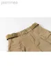 Shorts Women's Vintage Denim Shorts Hight Waisted Pockets Khaki Casual Jeans Pants Gothic Short Jeans Summer ldd240312