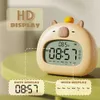 Другие аксессуары для часов Прикроватные светодиодные часы Детский будильник Детский тренажер для сна Дисплей температуры с перезаряжаемым управлением Цифровой милый CapybaraL2403