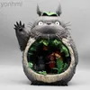 Action Toy Figures In Stock My Neanver Totoro Figure Totoro Night Light Action Anime Figur GK Collection Model figur Toys Children Children Gift LDD240312