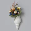 Vaser 3 typer moderna vita keramiska havskal conch blomma vas vägg hängande heminredning vardagsrum bakgrund dekorerad75248622710