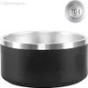 Boomer Dog Bowls 32 oz Stainless Steel Non-Slip Tumblers Double Wall Vacuum Insulated Large Capacity 32oz Dogs Bowl Pets Supplies 271i