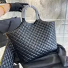 Grande acolchoado pele de carneiro couro icare max shop bag designer tote mulheres 7a mens bolsa de luxo sacos de embreagem cruz corpo ombro mãe com carteiras viagem duffle bags