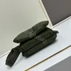 Nylontasche Designertasche 10A Luxus-Sonnenschutz-Wolkenhandtasche Damen-Kissentasche Schaffell grün schwarze Tasche #9801a